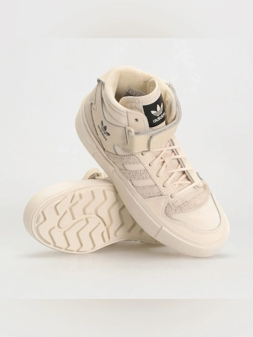 adidas Forum Bogena Women's Cream High-Top‎ Platform Sneakers